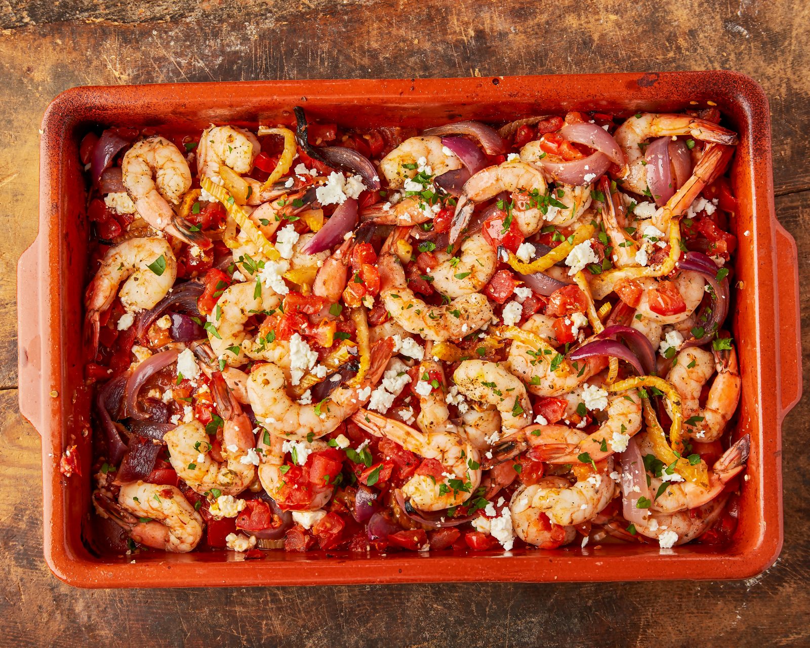 Shrimp Feta Bake