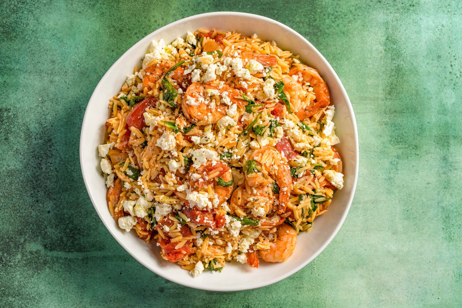 Shrimp Orzo Tomatoes Feta