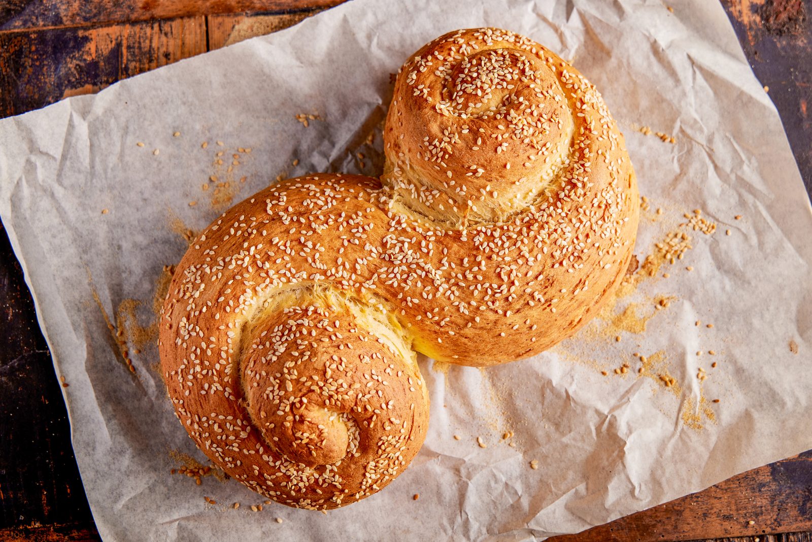 Sicilian Semolina Sesame Bread