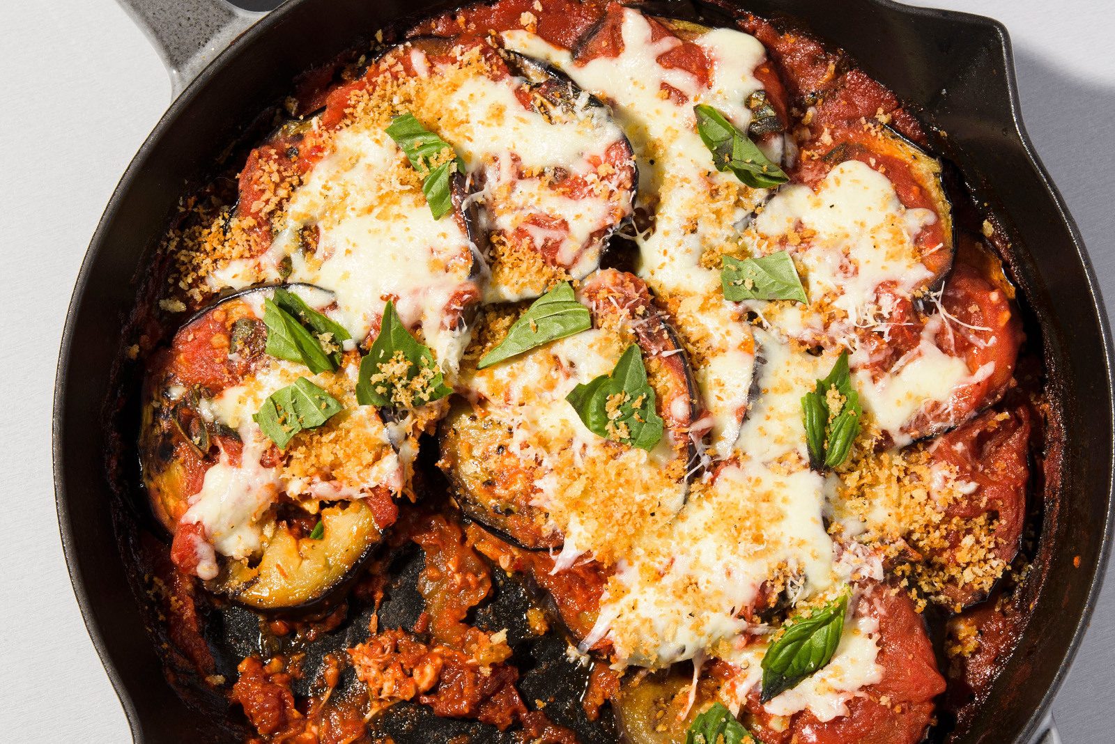 Skillet Baked Lasagna Tomatoes Mozzarella