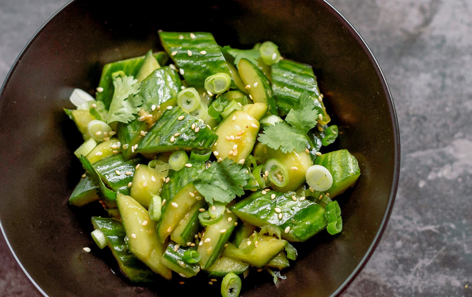 Smashed Cucumber Salad