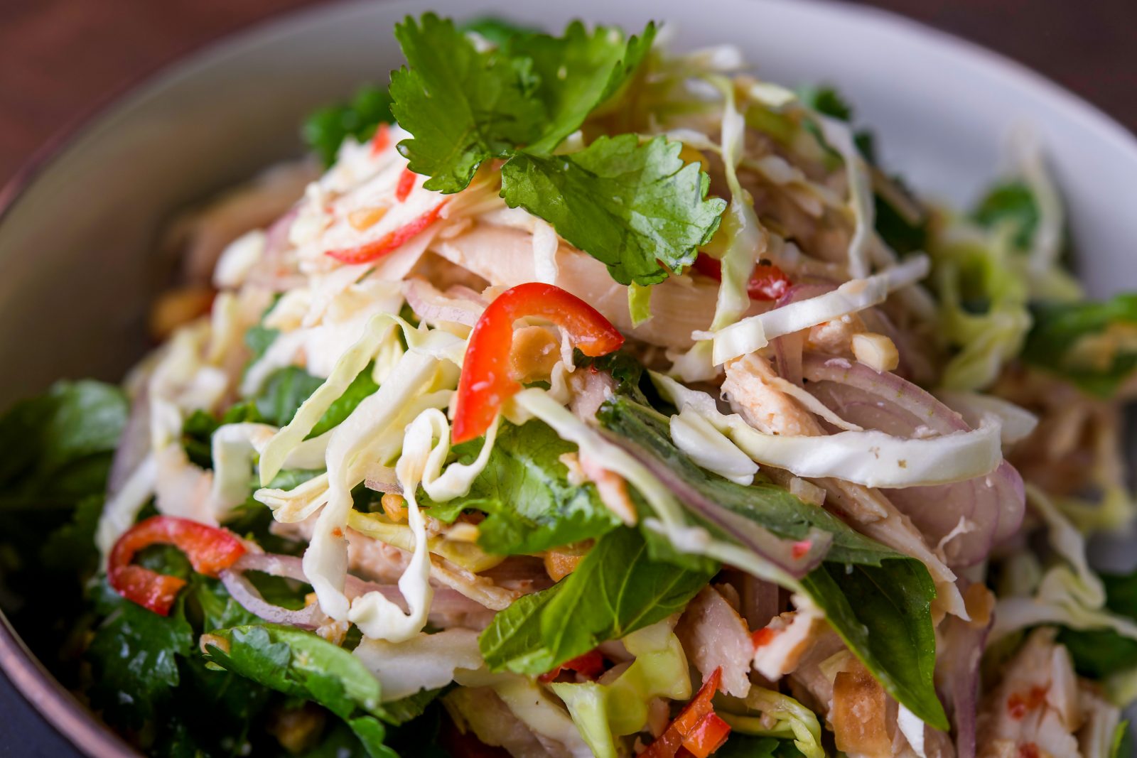 Southeast Asian Chicken Salad Cashews Coconut