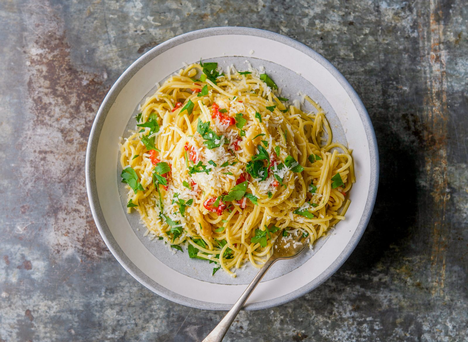 Spaghetti Garlic Olive Oil Chilies
