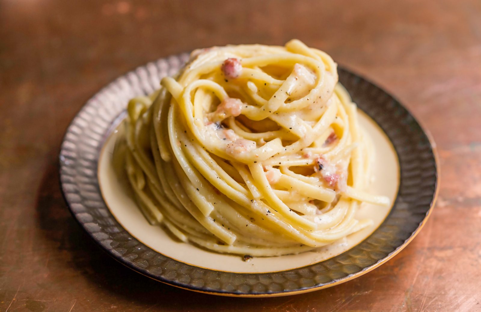 Spaghetti Pancetta Pasta alla Gricia