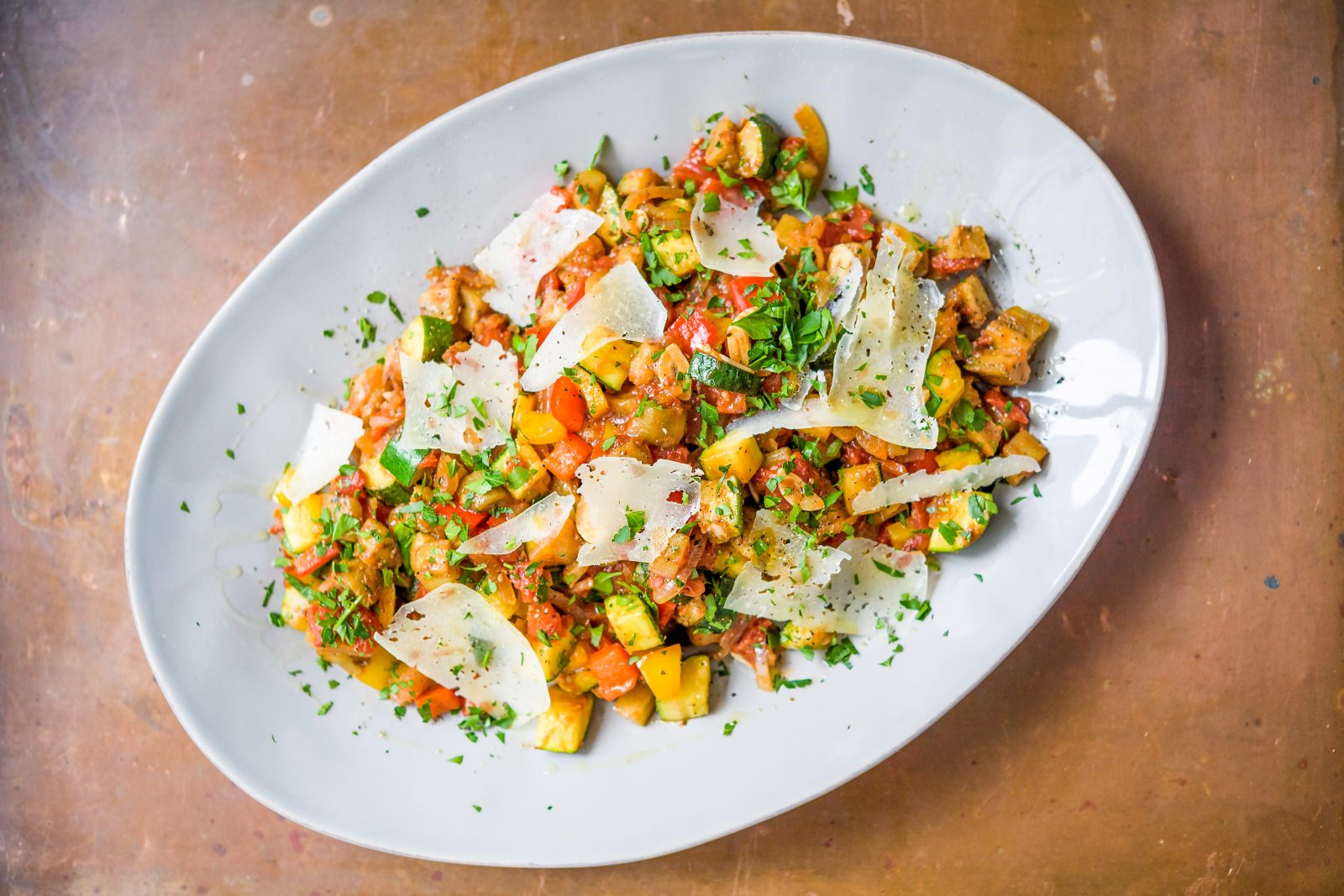 Spanish Ratatouille Pisto Manchego