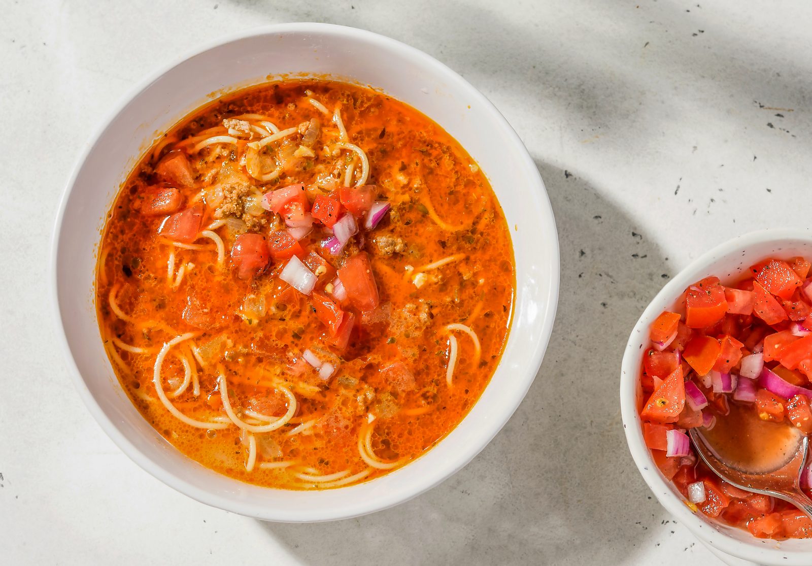 Spicy Peruvian Beef Noodle Soup