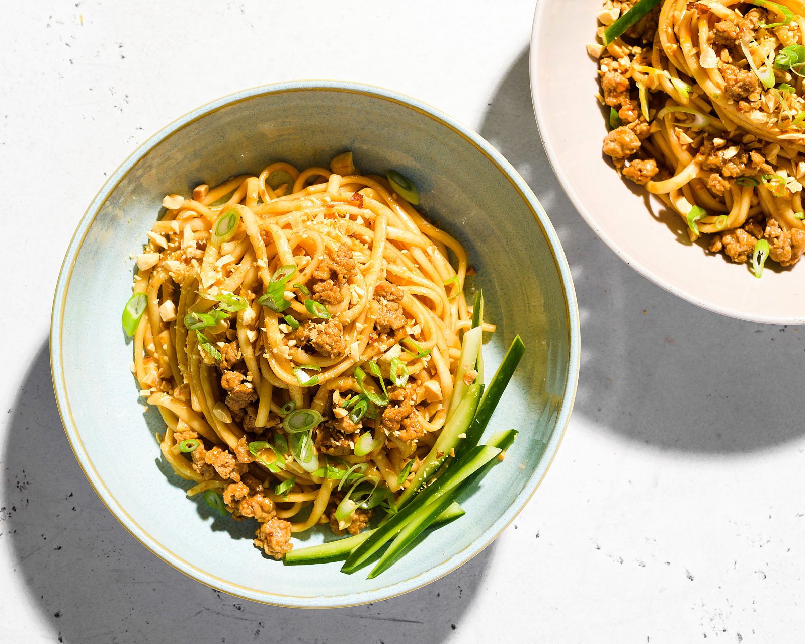 Spicy Pork Peanut Noodles