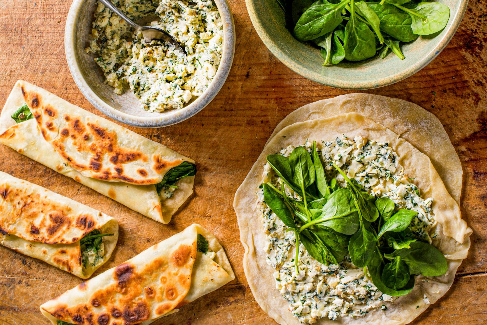 Spinach Cheese Gozleme