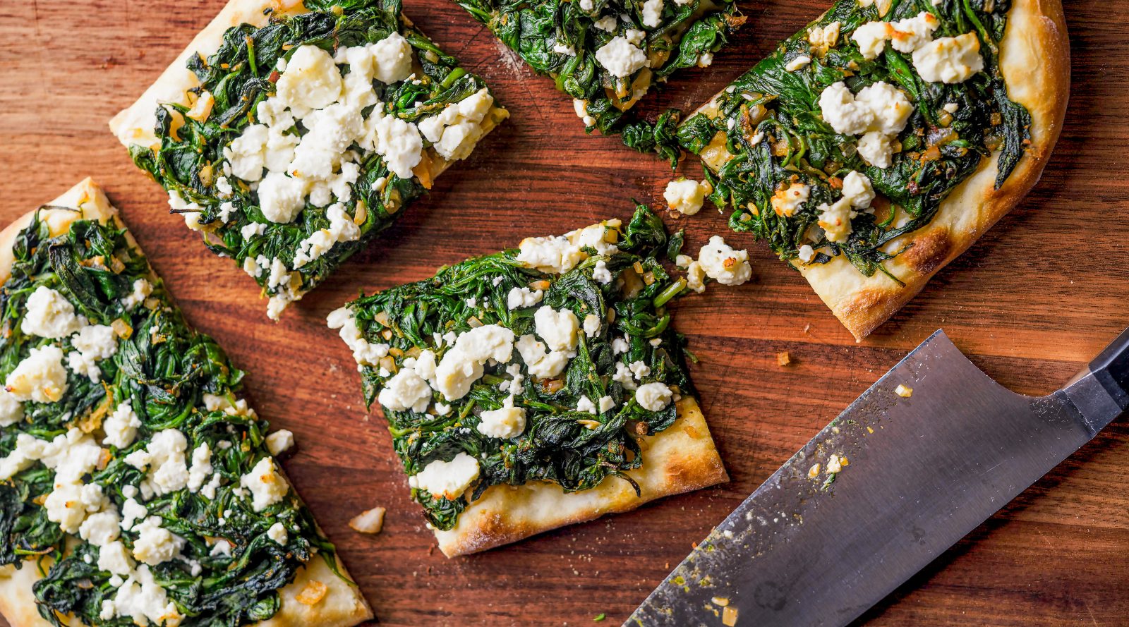 Spinach Feta Flatbread