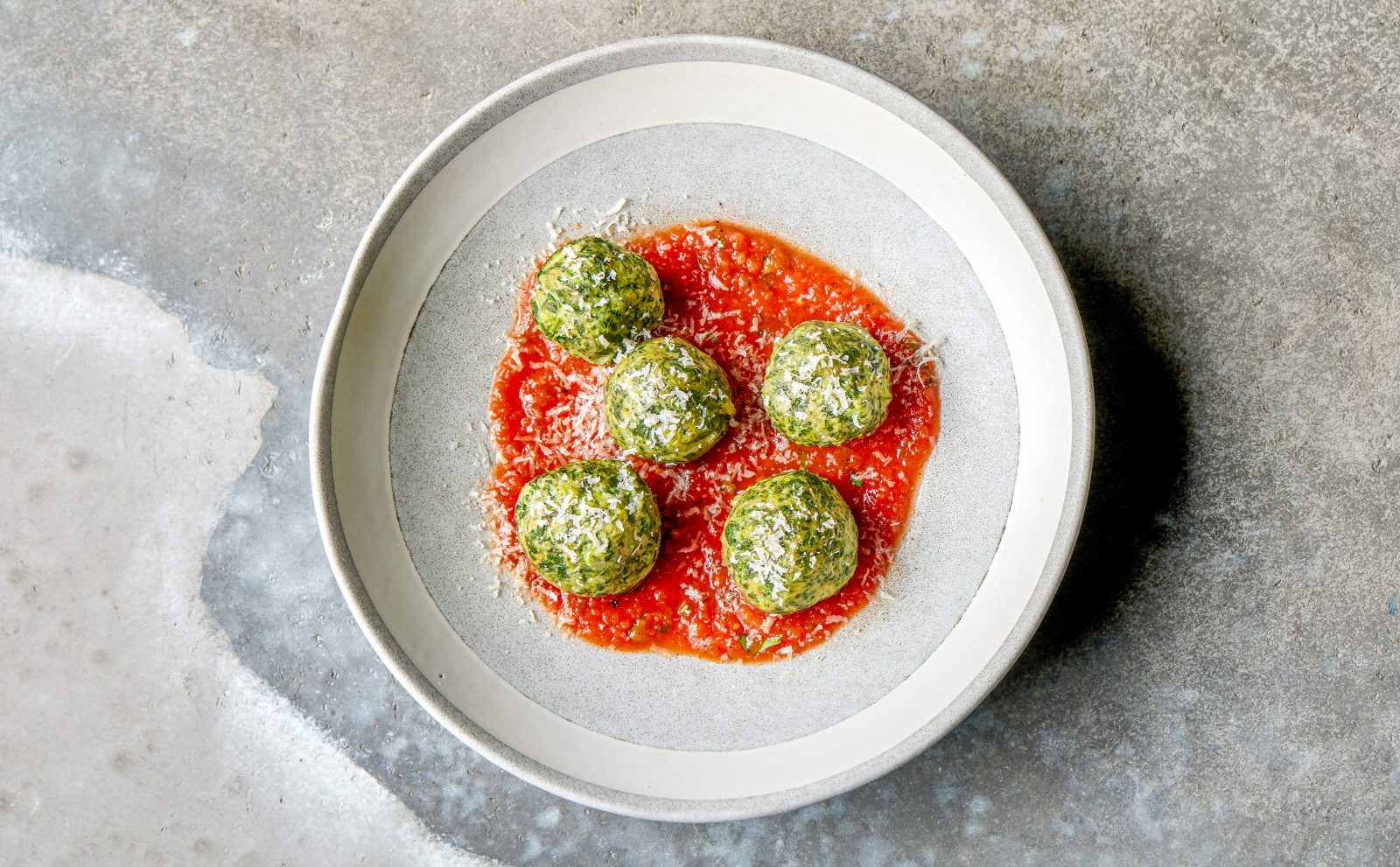 Spinach Ricotta Dumplings Tomato Sauce
