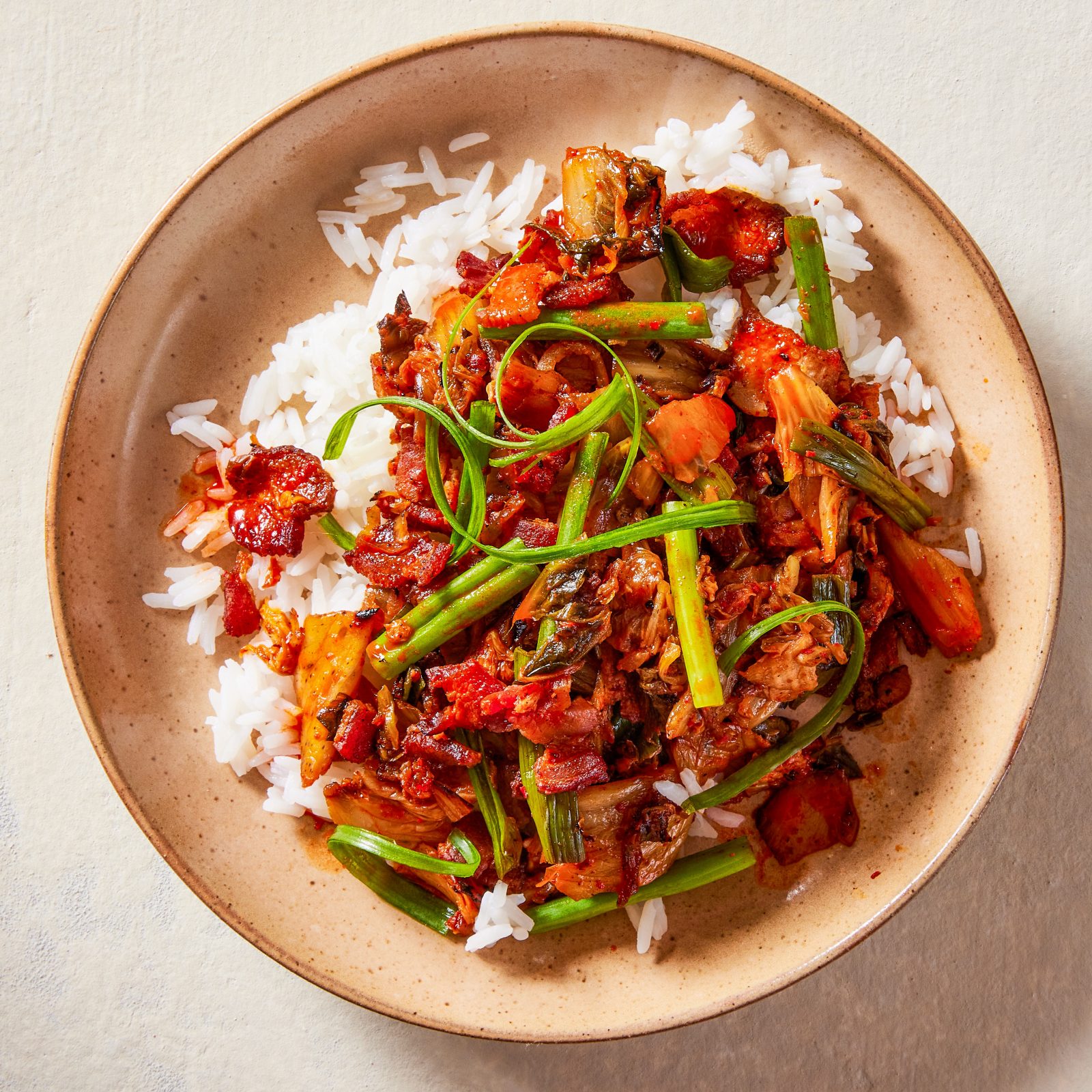 Stir Fried Kimchi Bacon