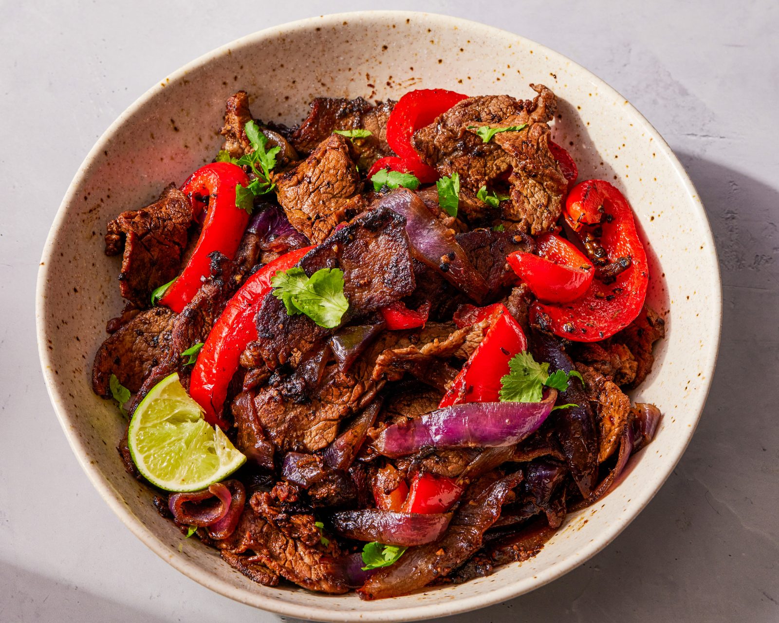 Stir fried black pepper beef