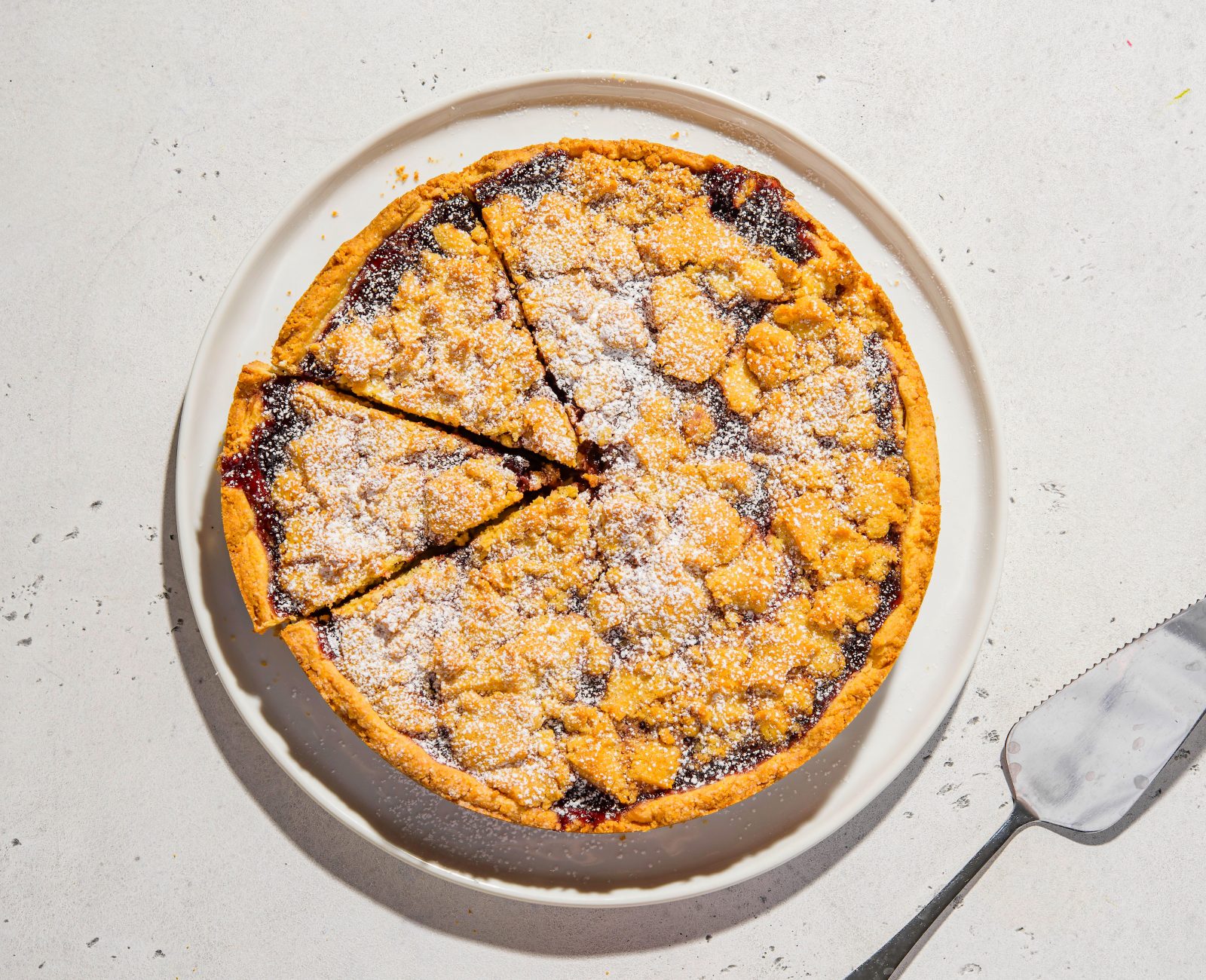 Streusel Topped Jam Tart