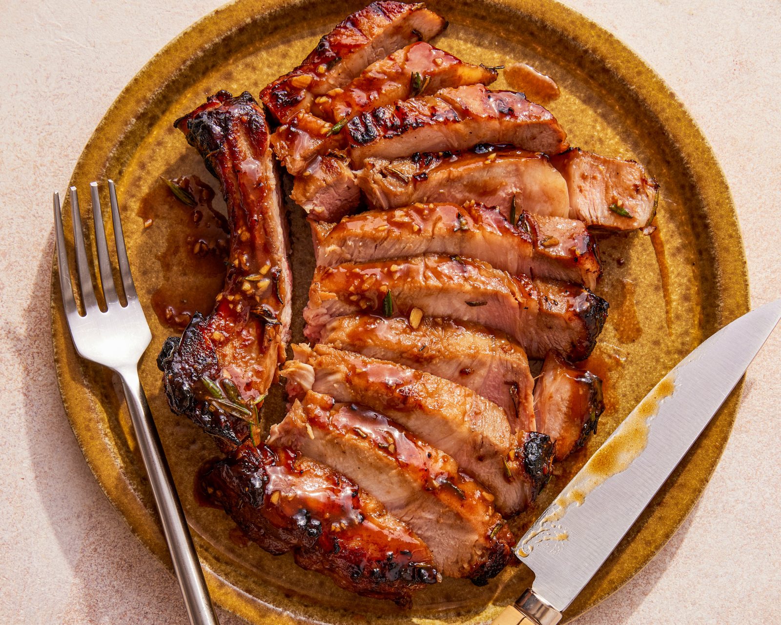 Sweet Sour Glazed Pork Chops Hoisin