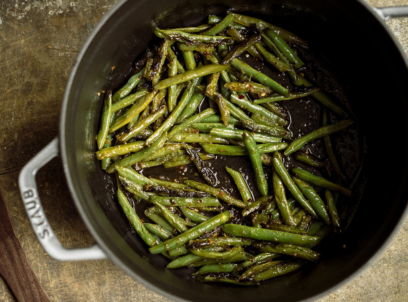 Sweet Spicy Green Beans
