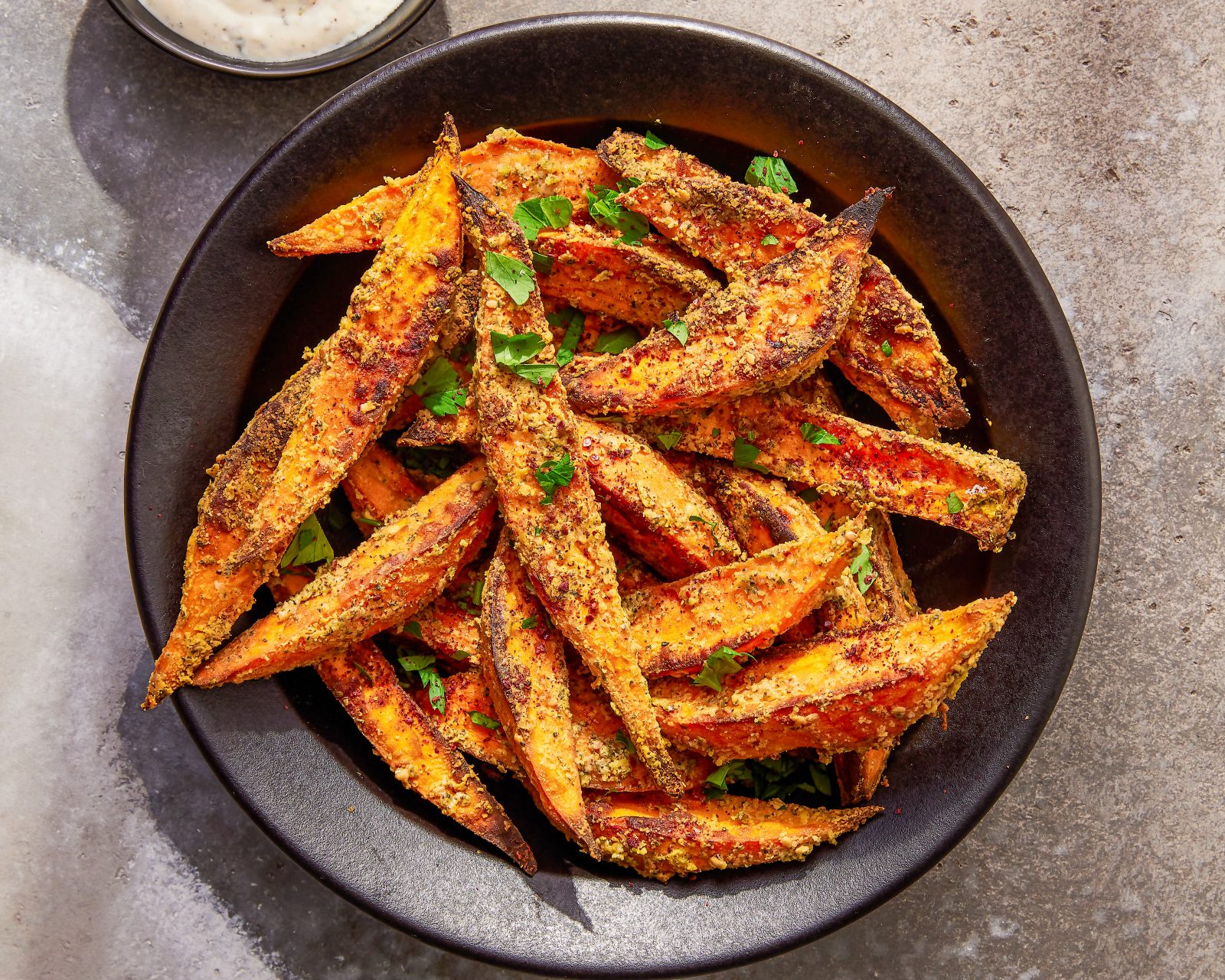 Tahini Roasted Sweet Potatoes Zaatar