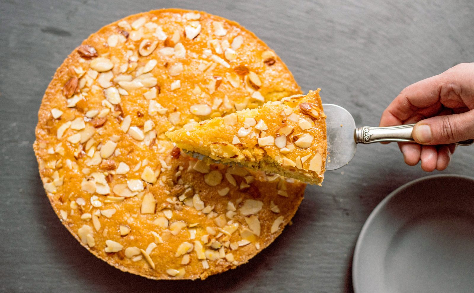 Tangerine Almond Cake Bay Infused Syrup