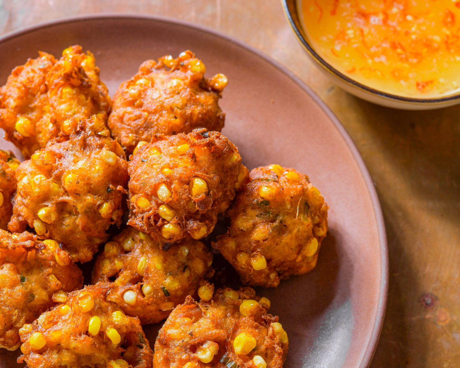 Thai Corn Fritters Sweet Chili Sauce