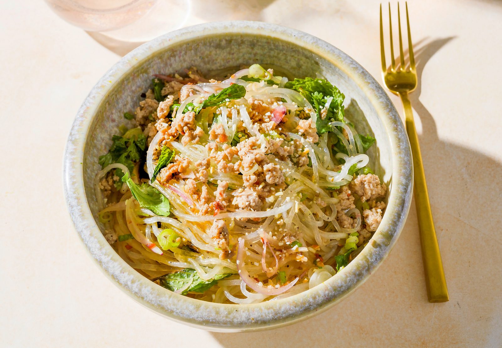 Thai Pork Glass Noodle Herb Salad