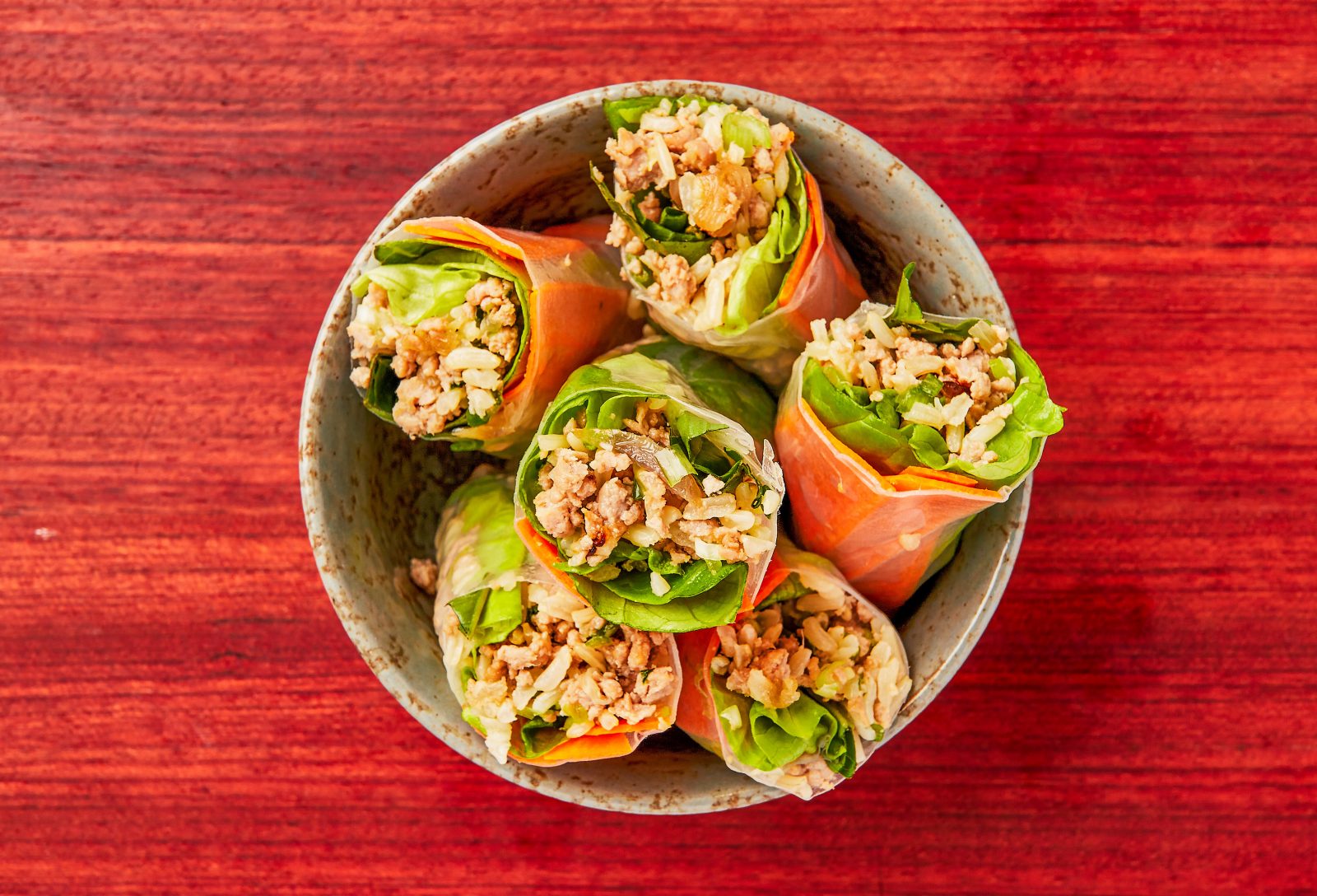 Thai Salad Rolls Green Chili Dipping Sauce