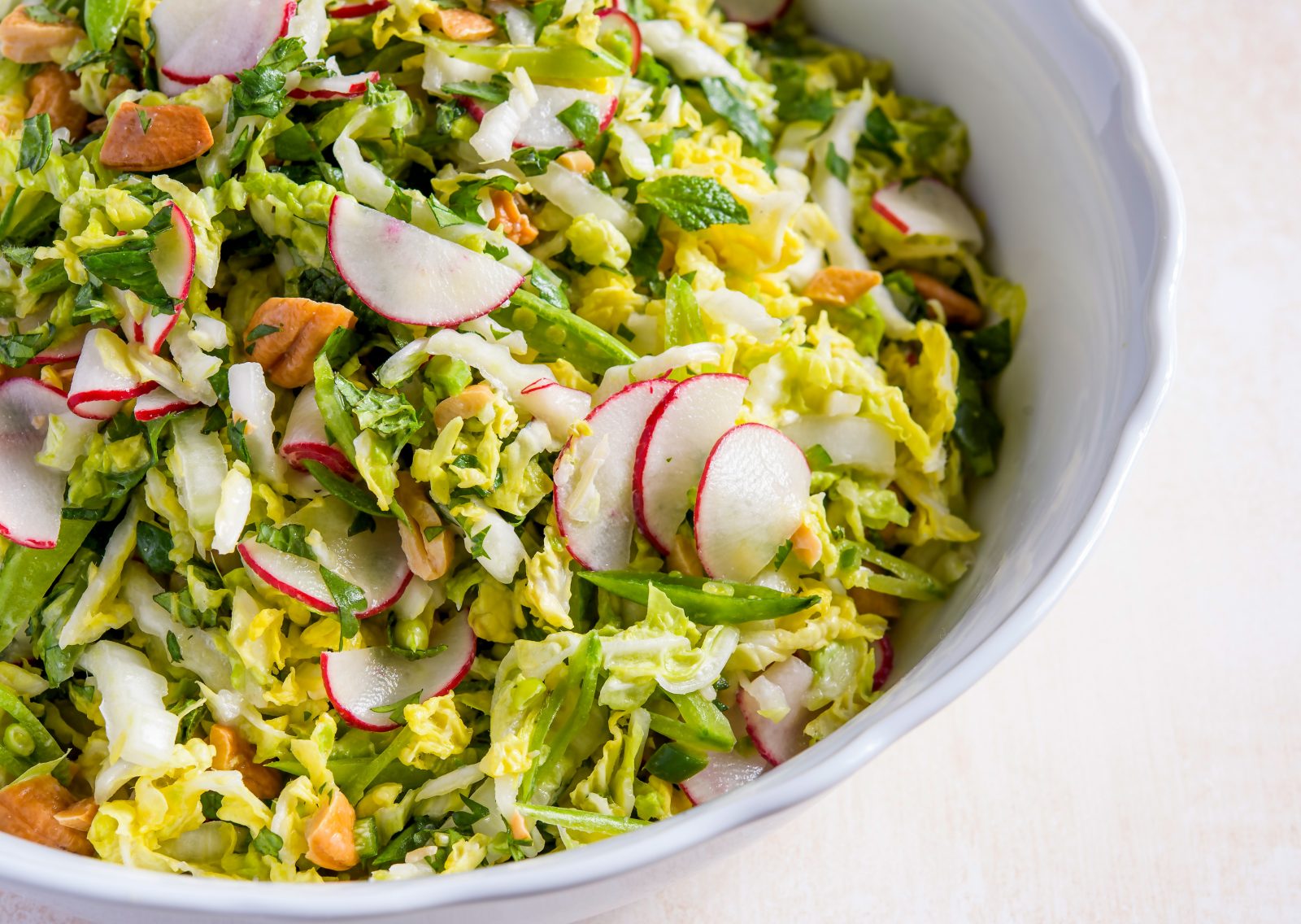 Thai Style Coleslaw Mint Cilantro