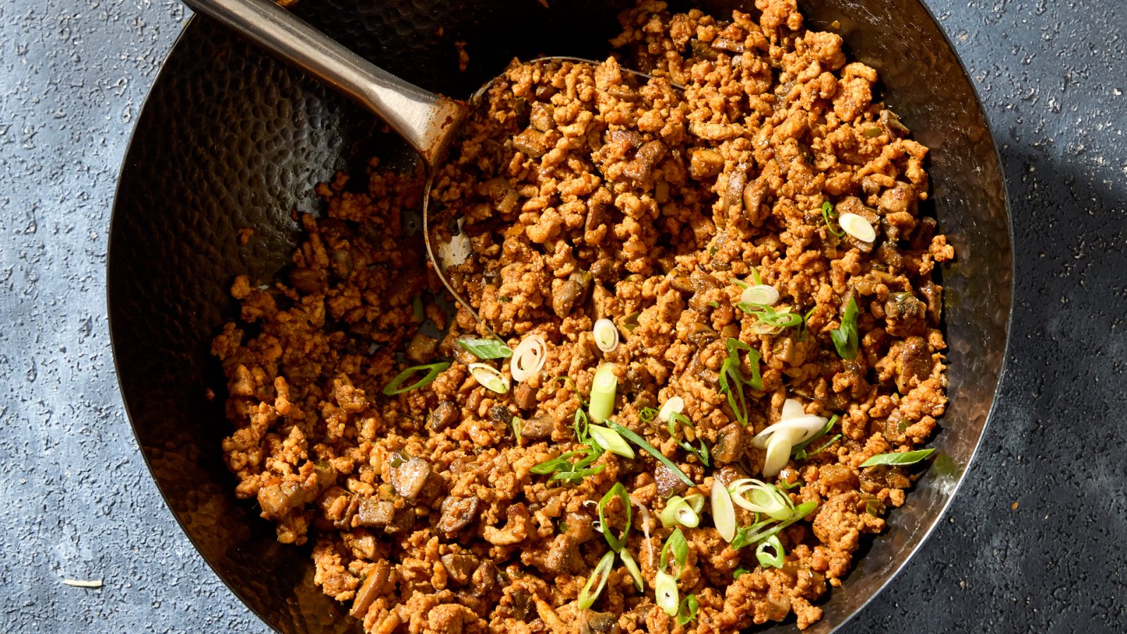 Thai Style Dry Pork and Mushroom Curry