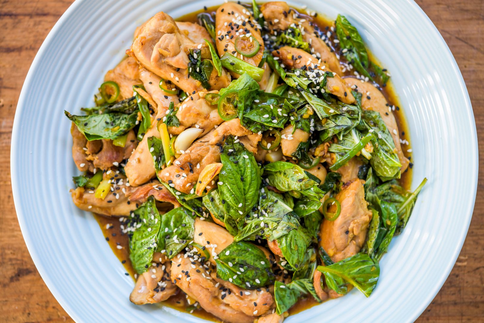 Three Cup Chicken Basil