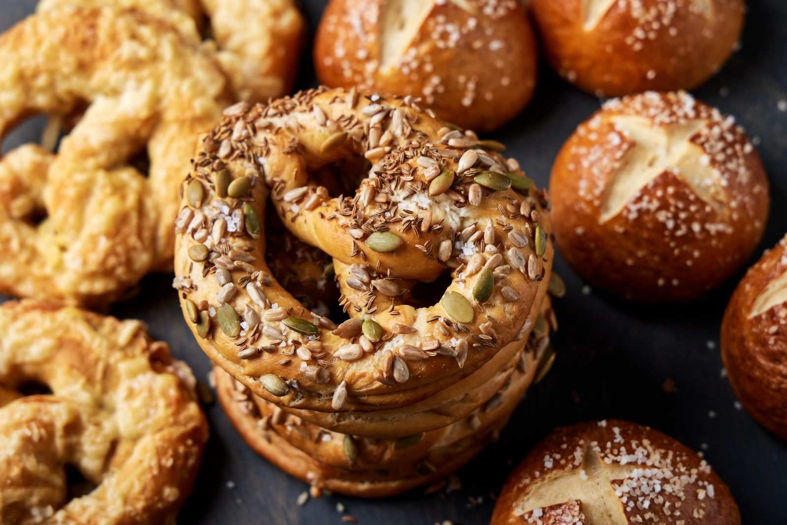 Three Seed Beer Pretzels