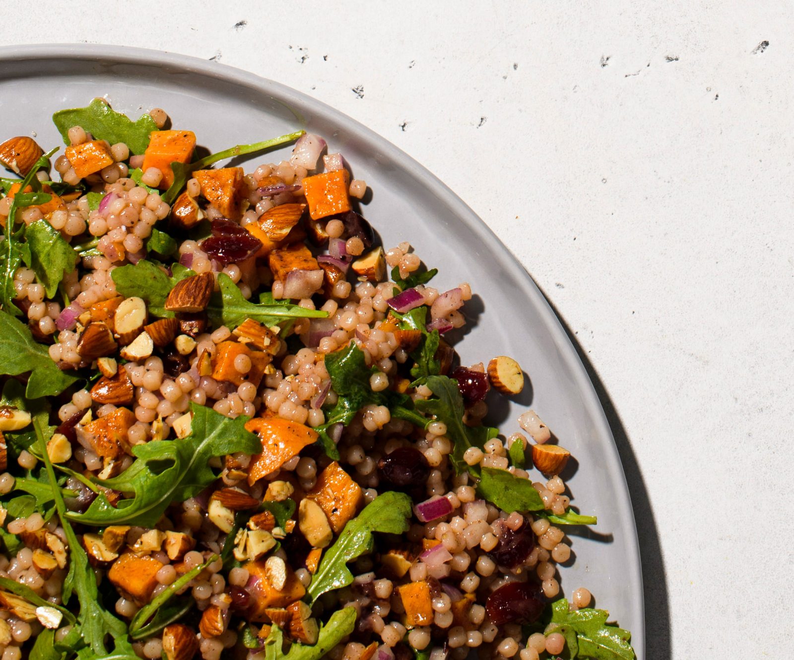 Toasted Pearl Couscous Sweet Potato Cranberry