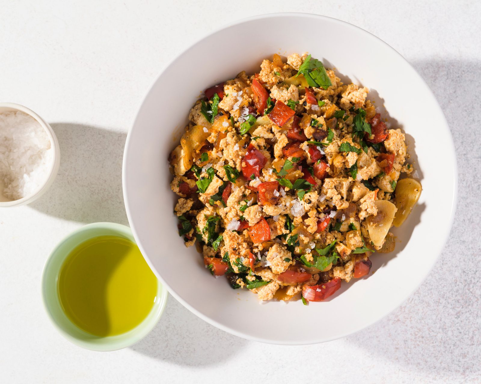 Tofu Sweet Pepper Scramble Smoked Paprika Cook What You Have