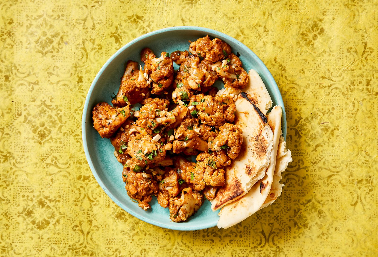 Tomato Ginger Braised Cauliflower