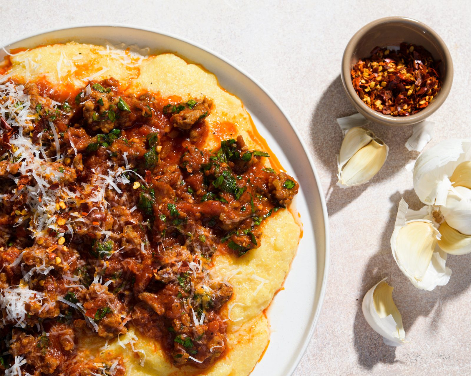Tomato Sausage Ragu Polenta Cook What You Have Milk Street