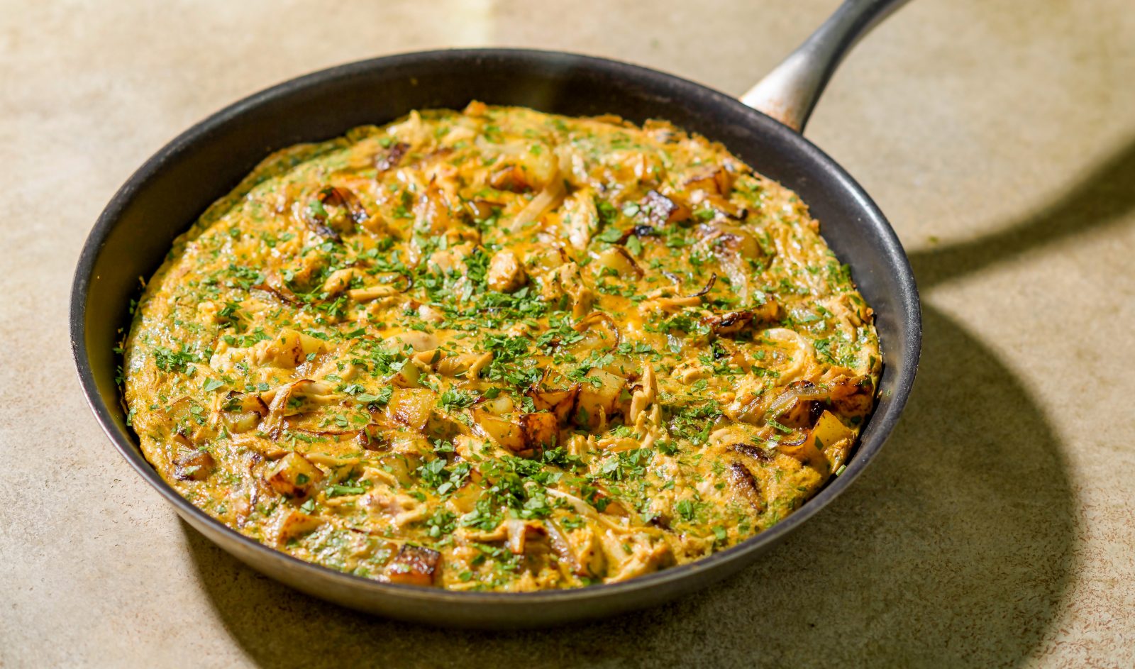 Tunisian Frittata Potato Onion Chicken