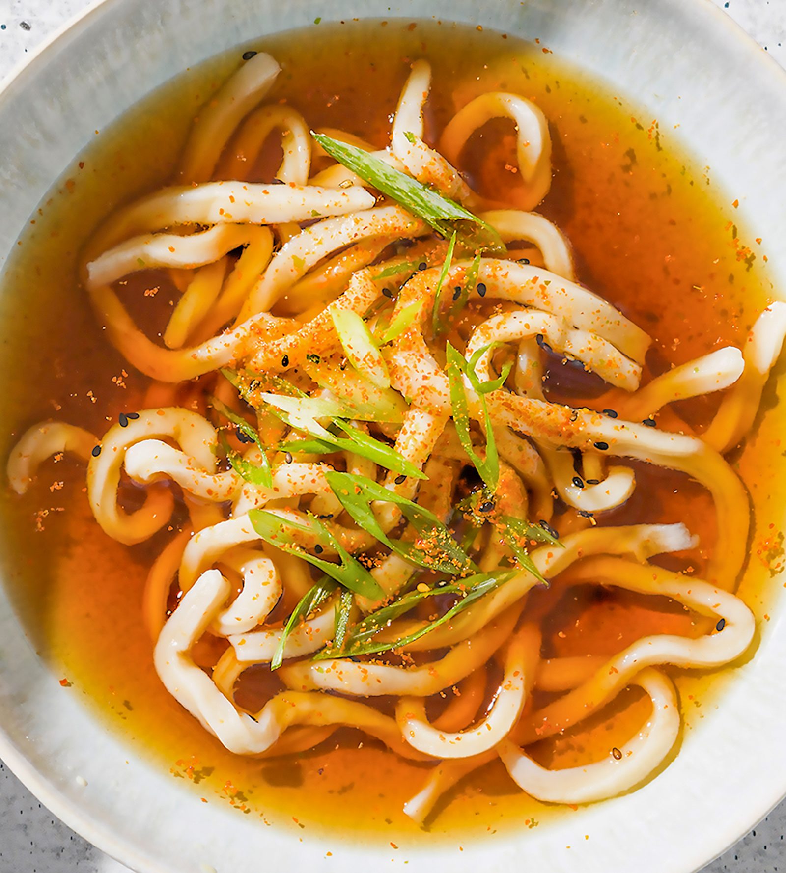 Udon Noodles Soy Broth Home