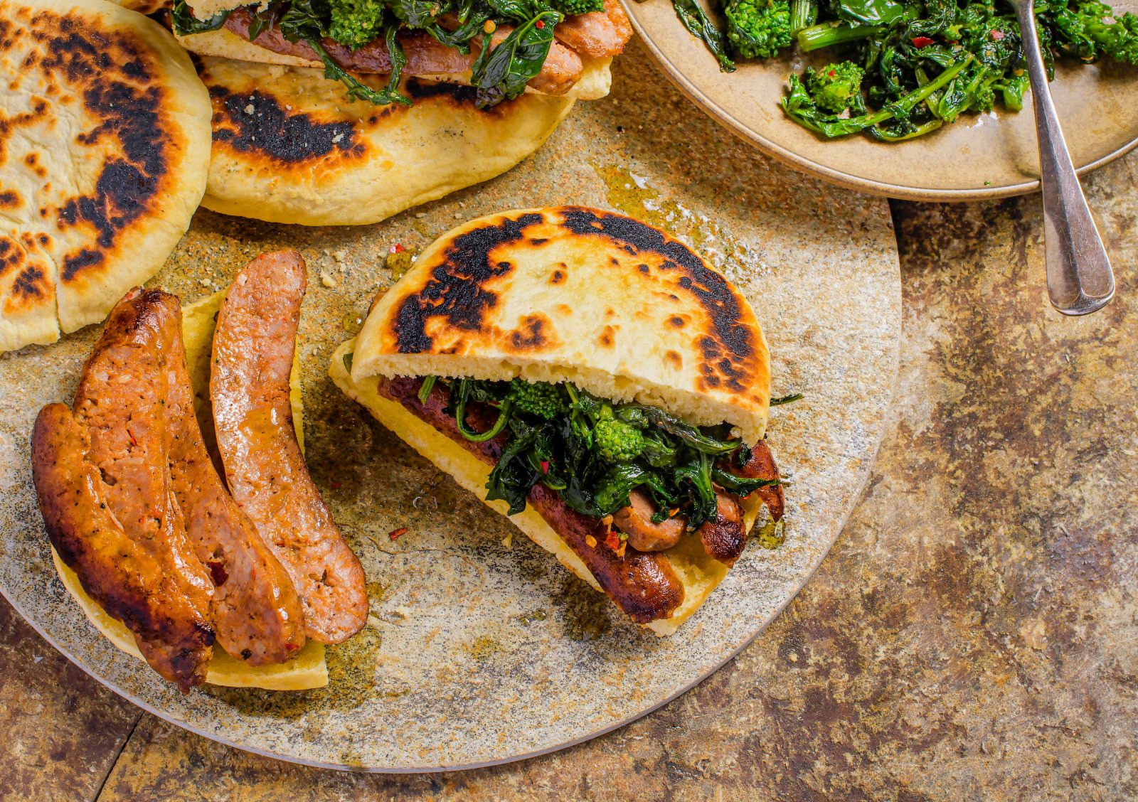 Umbrian Flatbreads Sausage Broccoli Rabe FB