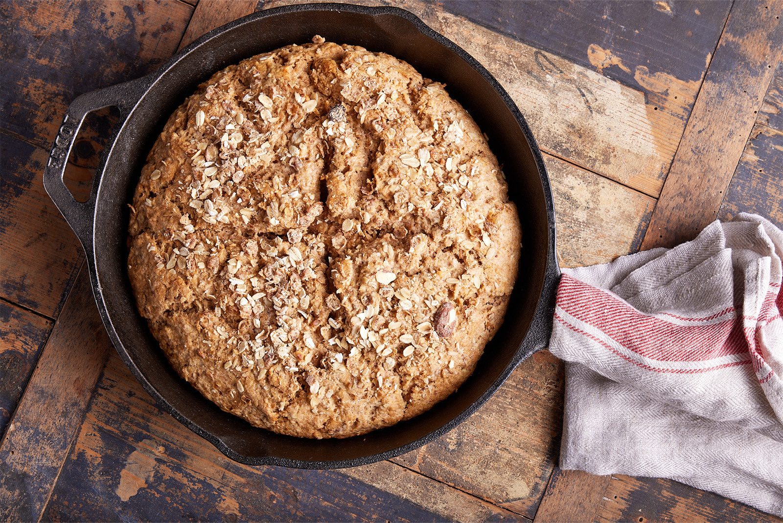 Whole Wheat and Muesli Soda Bread