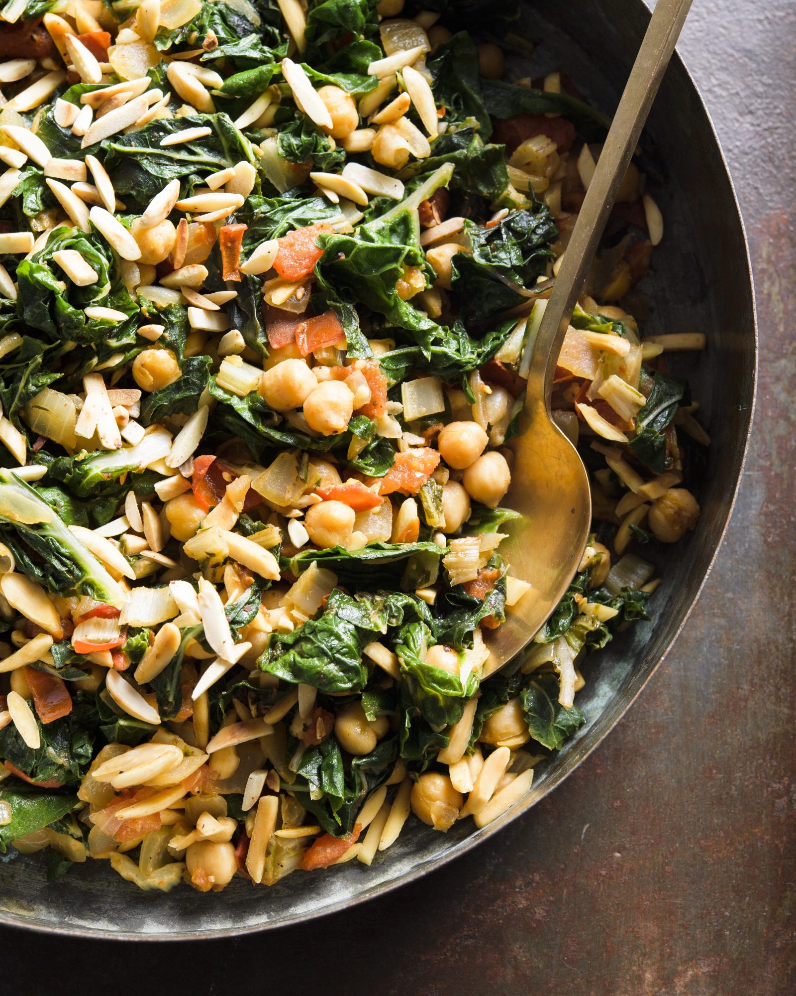 Armenian swiss chard tomatoes chickpeas v