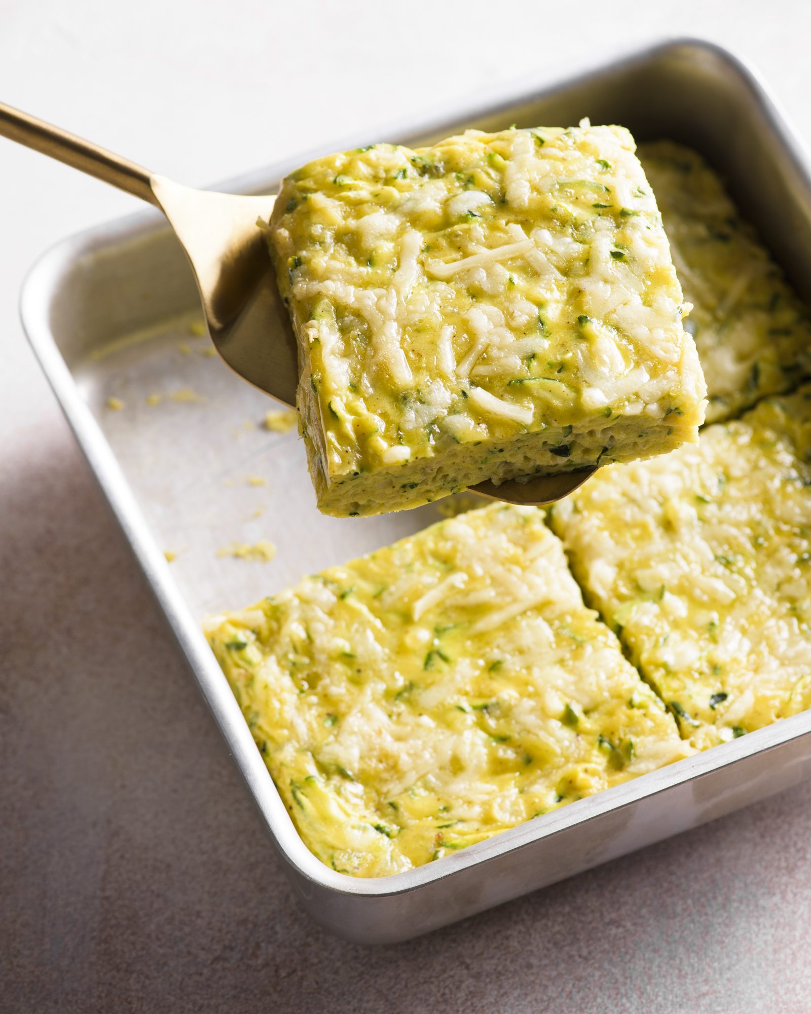 Baked zucchini gruyère omelet v
