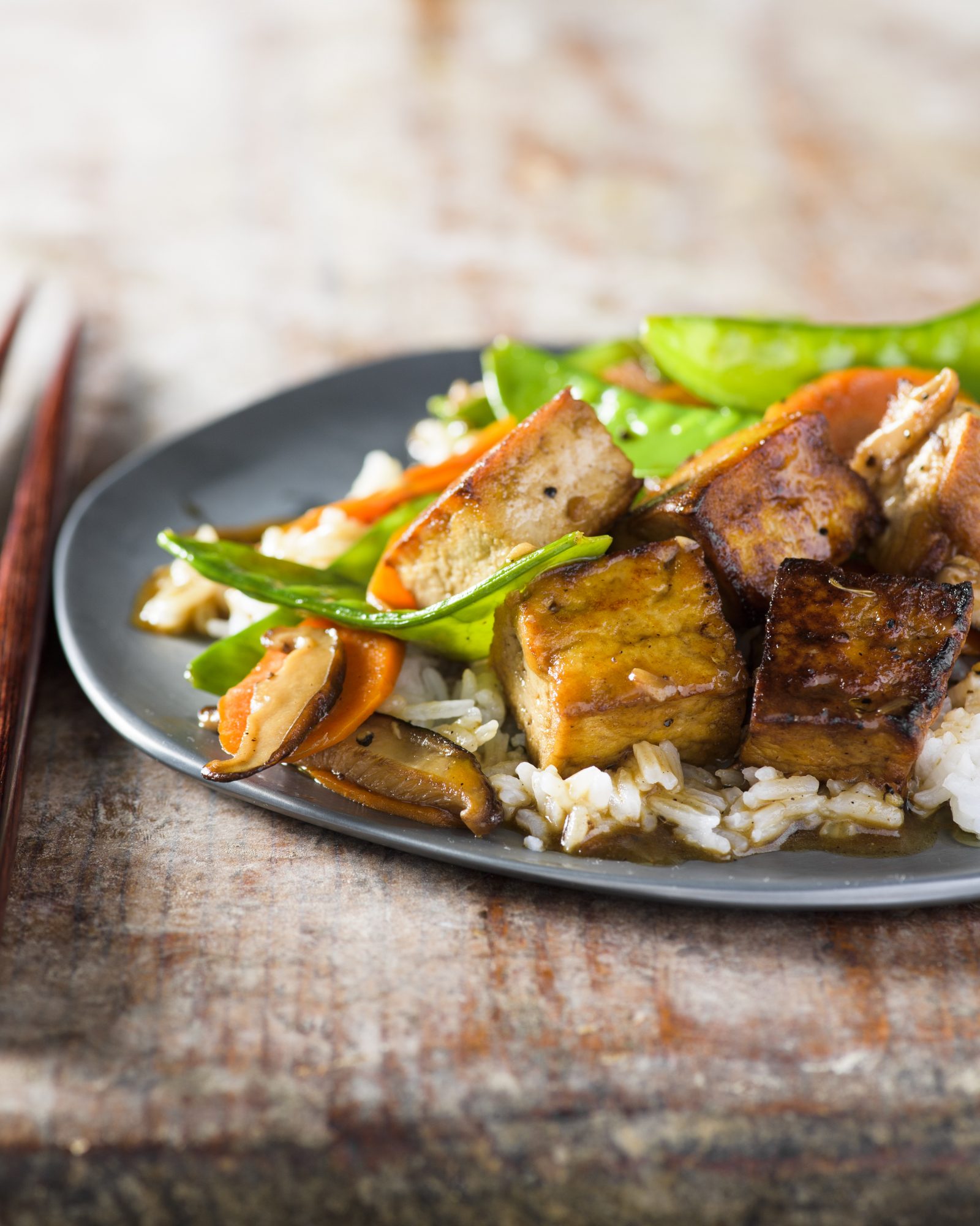Braised tofu vegetables oyster saucev