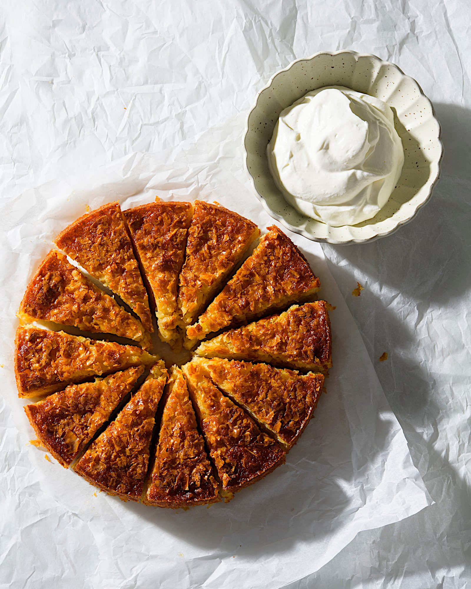 Broken Phyllo Cake with Orange and Bay