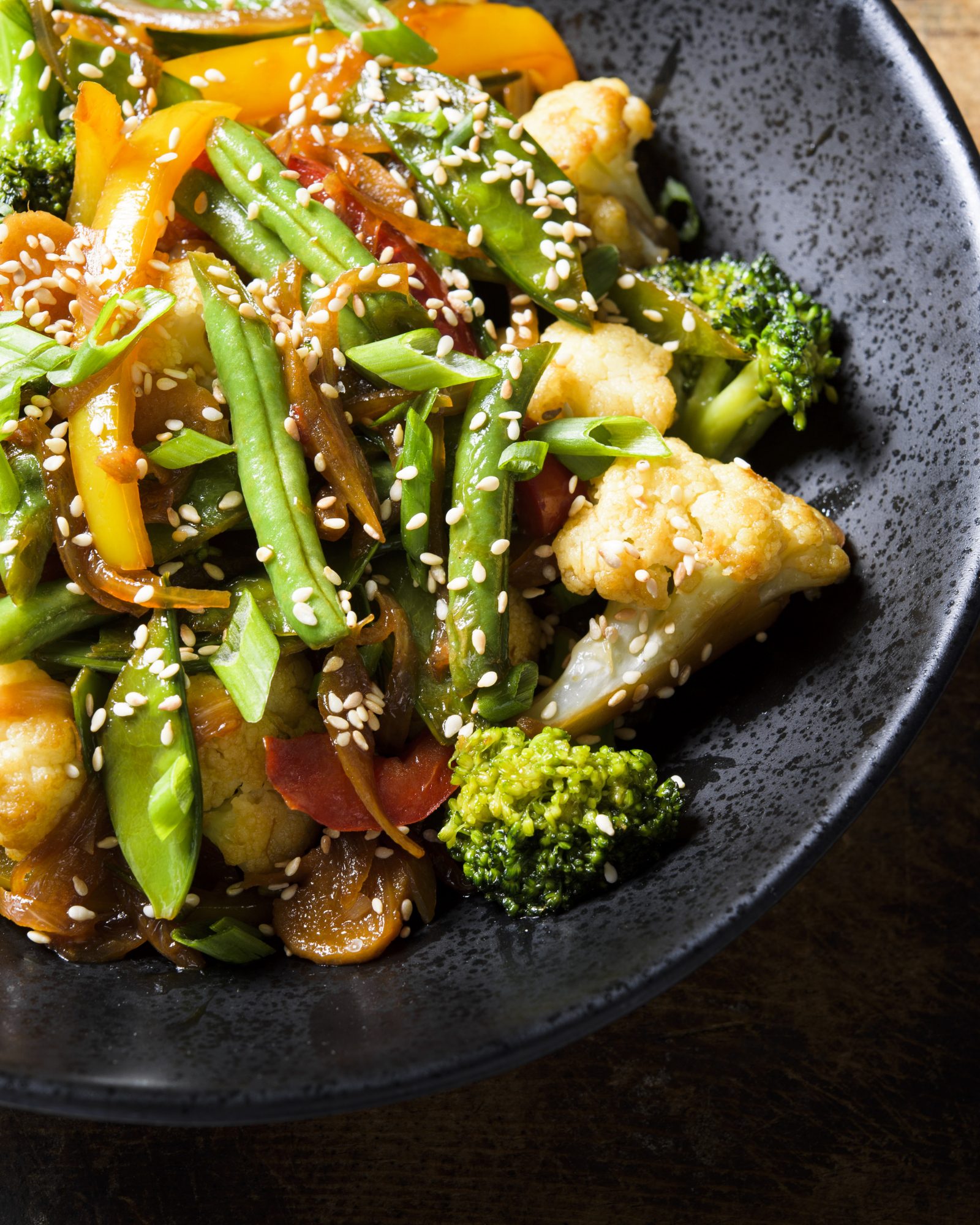 Butter soy glazed vegetables v