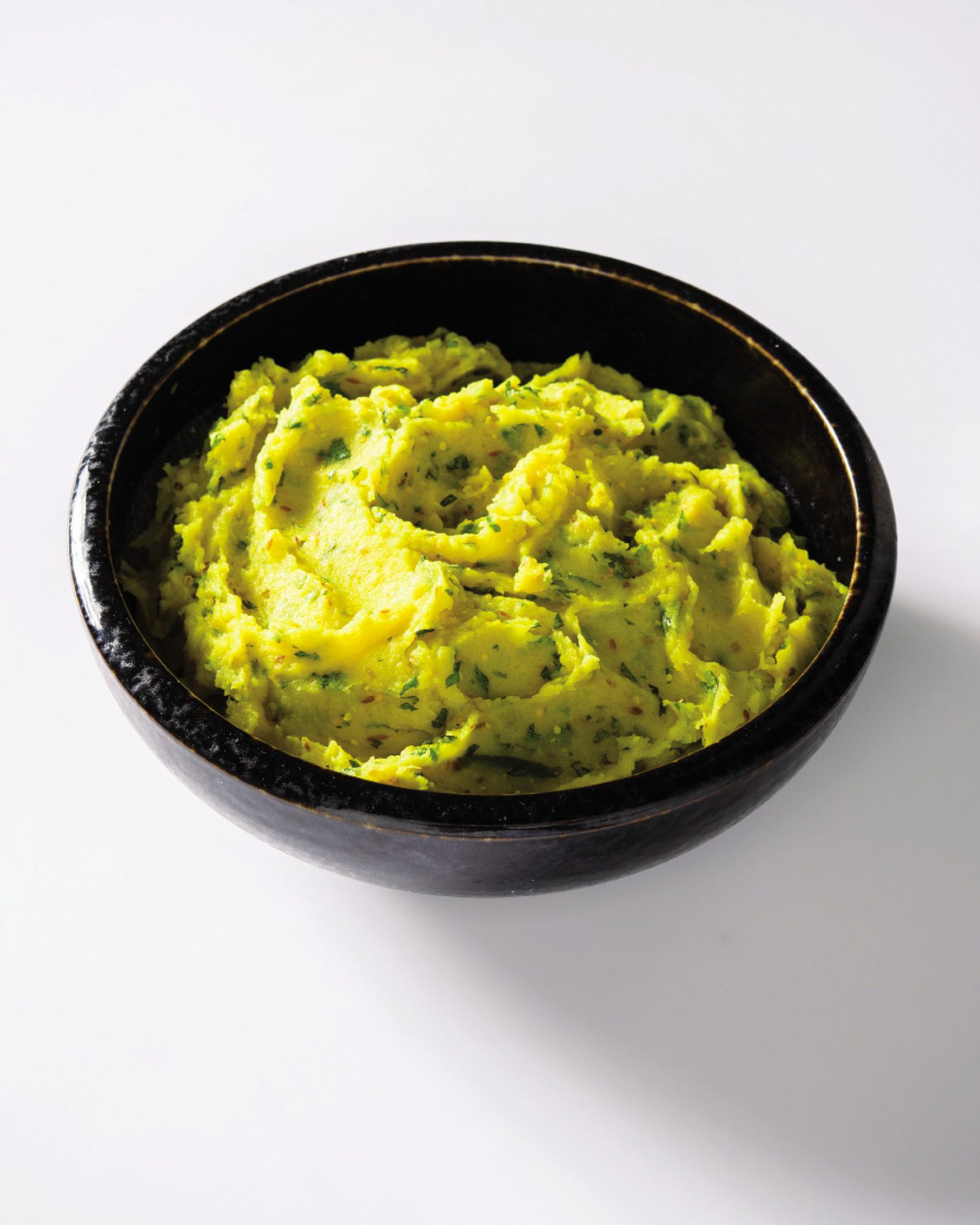 Cilantro mashed potatoes turmeric tarka