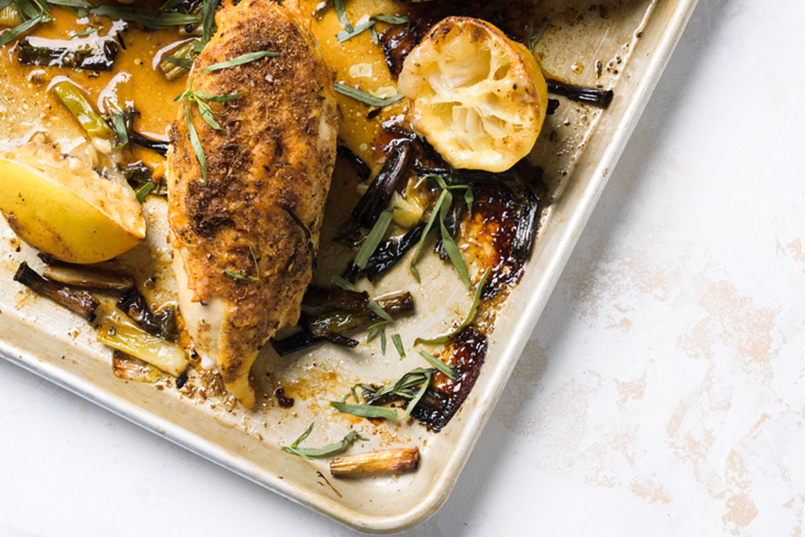 fennel-crusted-chicken-scallion-traybake-cookish WEB
