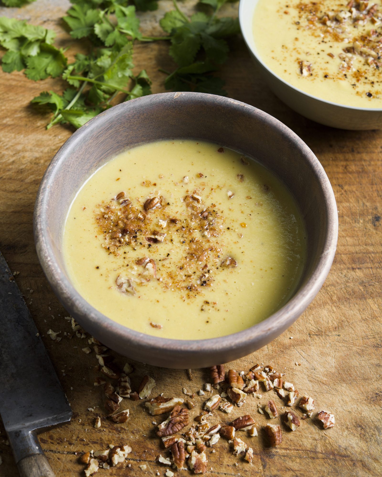 Jerk seasoned yellow squash soup coconut v