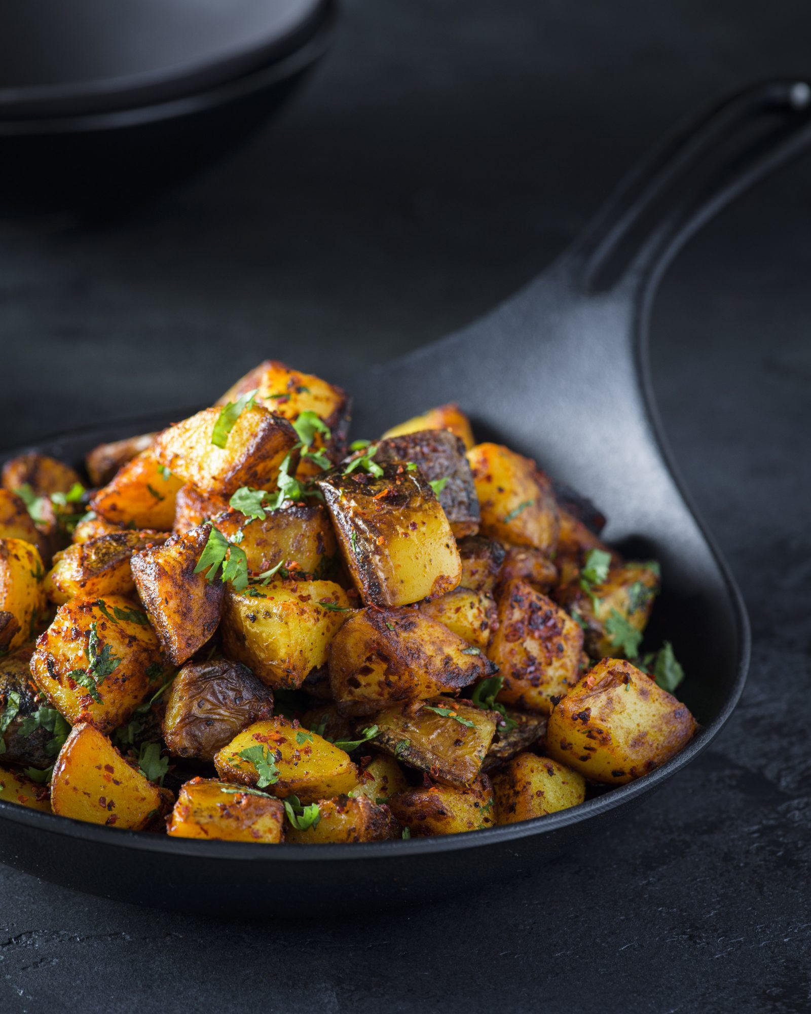 Lebanese style spicy potatoes lemon cilantro