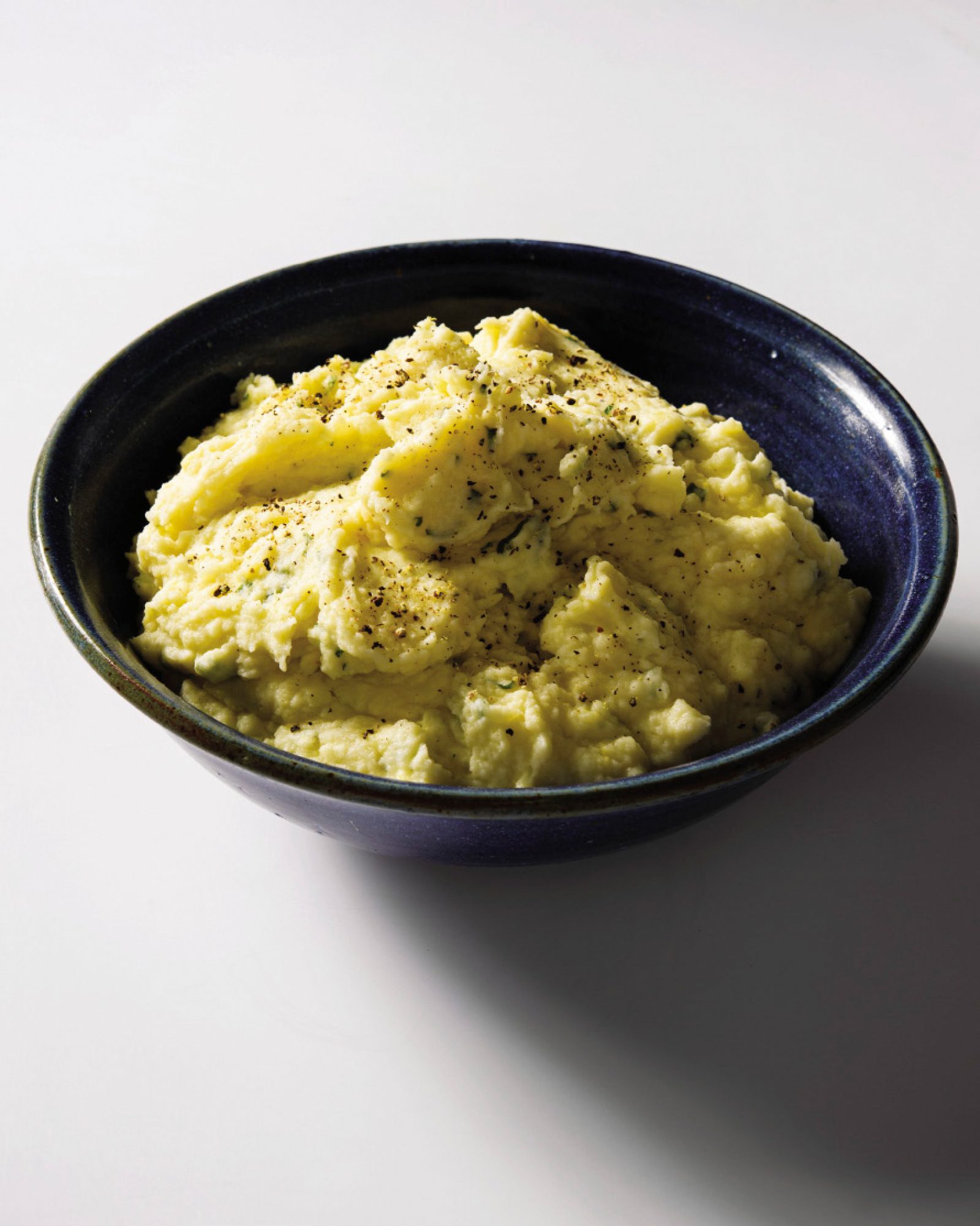 Mashed potatoes hummus tahini zaatar v