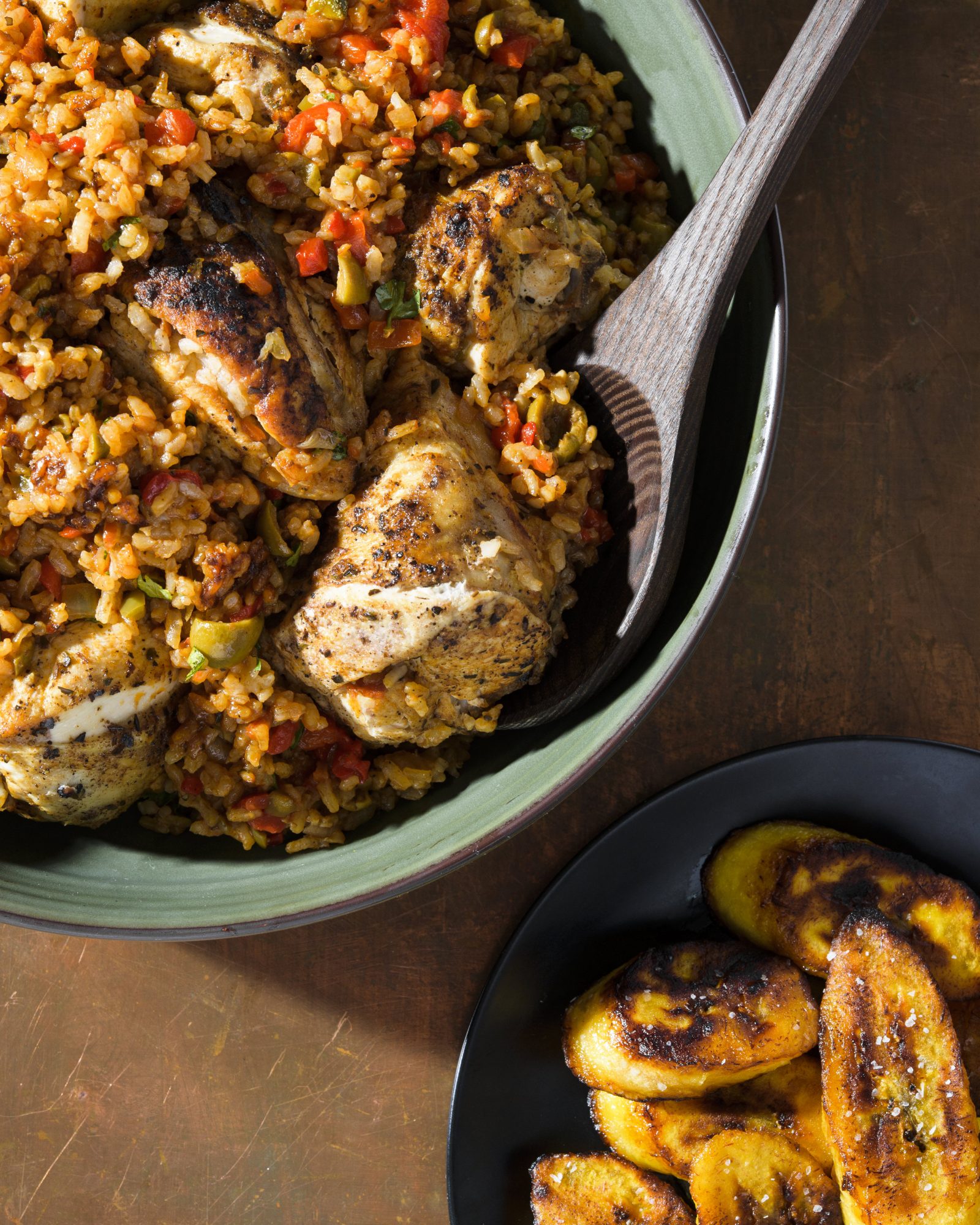 Puerto rican style arroz con pollo v
