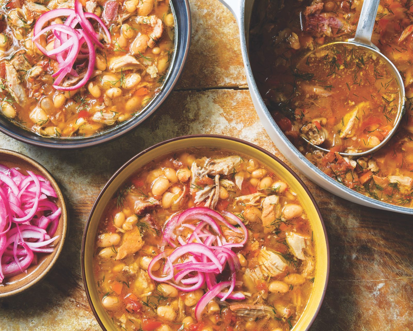 Romanian pork bean soup h