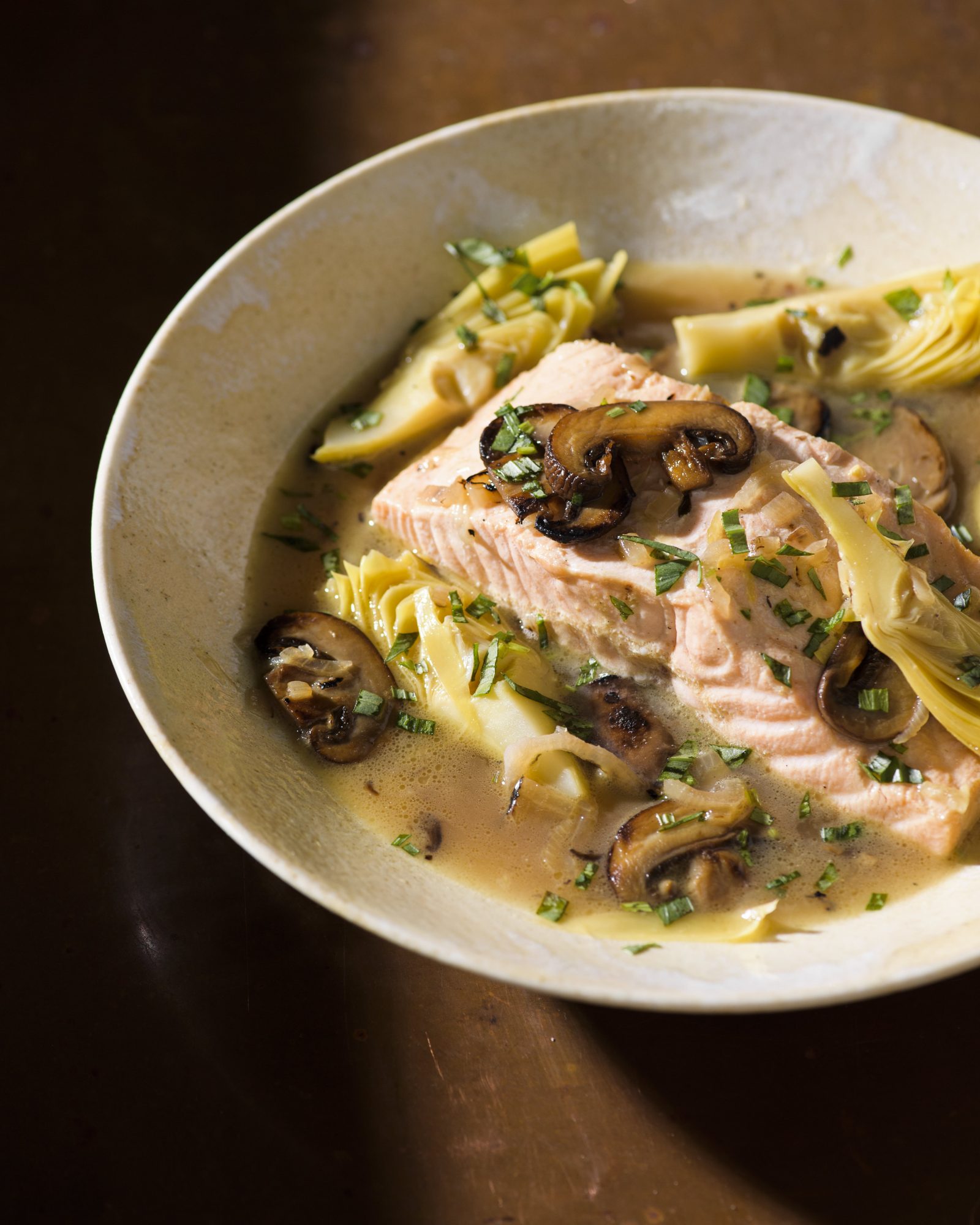 Salmon barigoule v