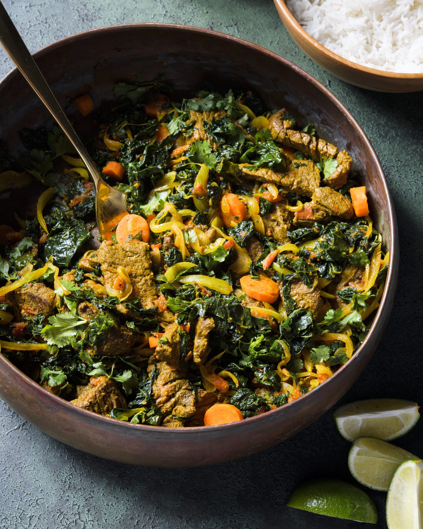 Somali style beef vegetables suqaar v